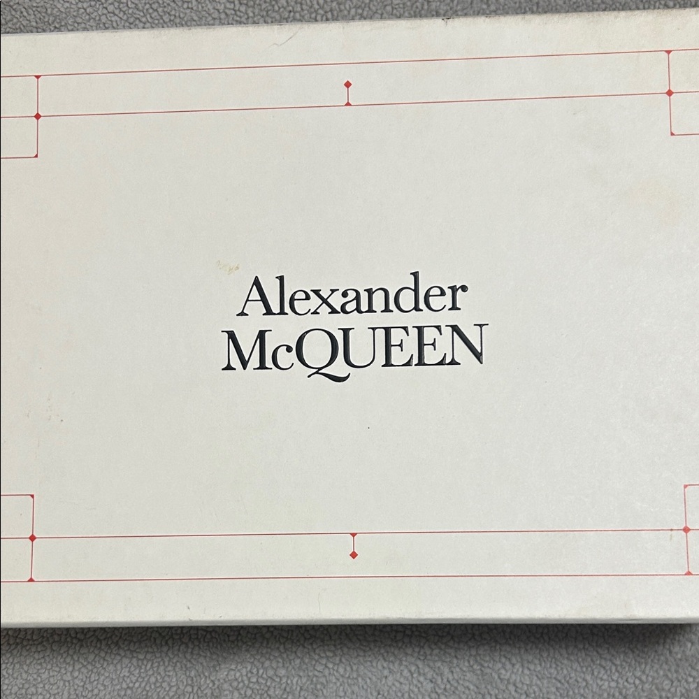 Alexander McQueen Cream Box with Red Accents